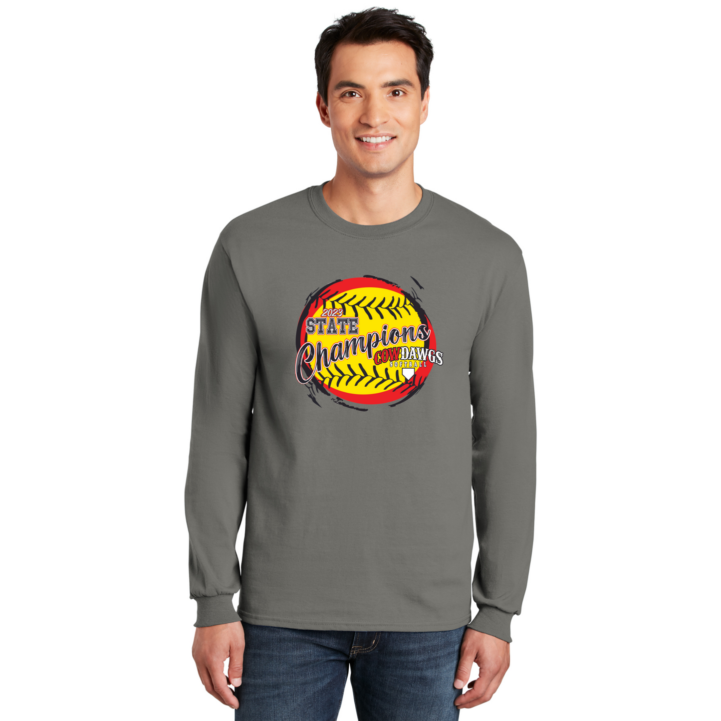 CowDawgs State Champions Cotton Long Sleeve T-shirt