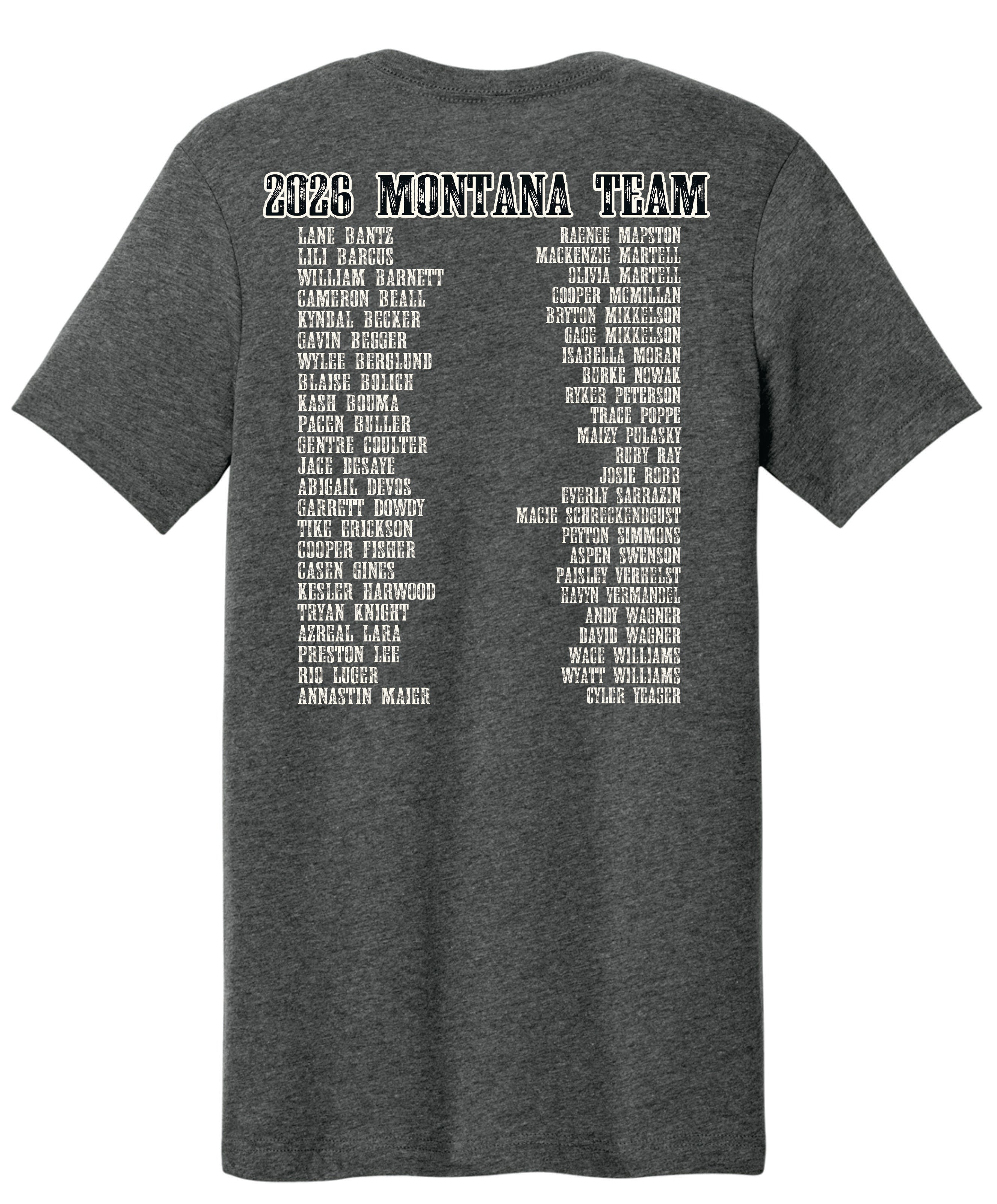 Montana High School Rodeo National Finals Team T-shirt