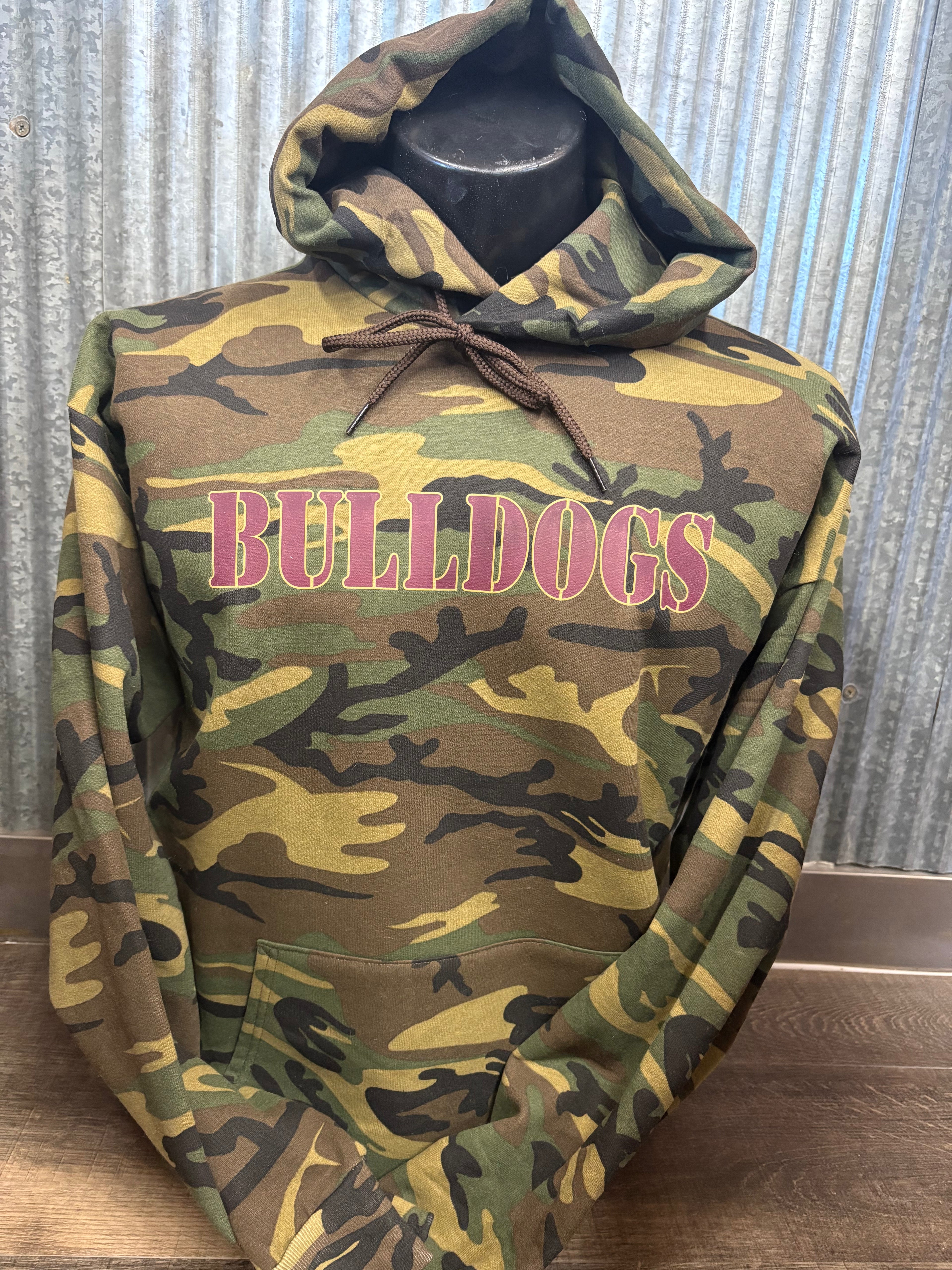 Choteau Bulldog Camo Hoodie