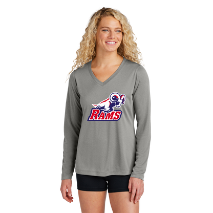 Missoula Loyola Women's Long Sleeve Competitor V-Neck Tee