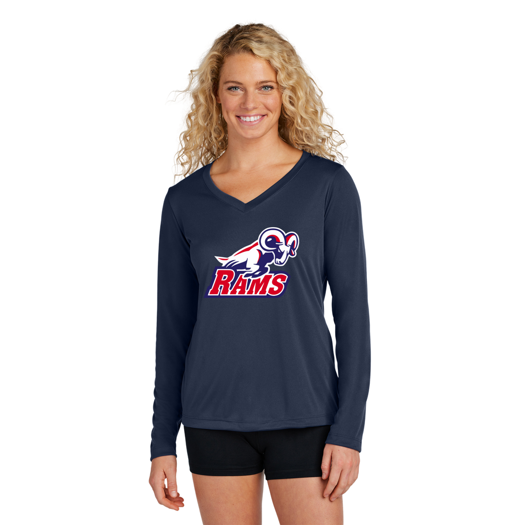 Missoula Loyola Women's Long Sleeve Competitor V-Neck Tee