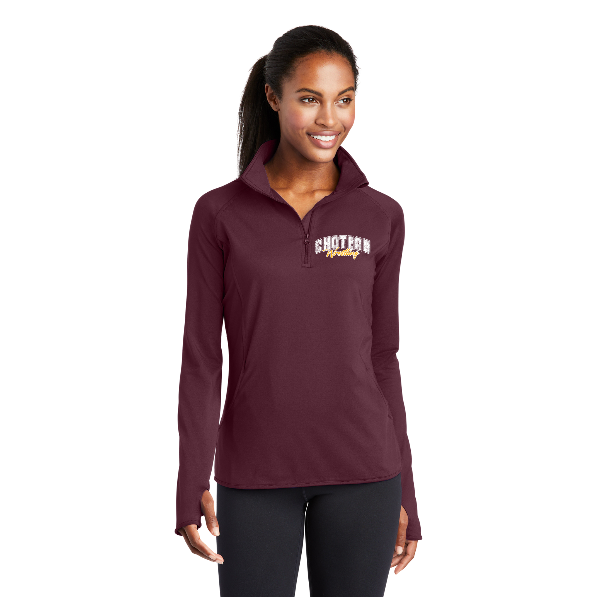 Choteau Wrestling Women's 1/4-Zip Pullover
