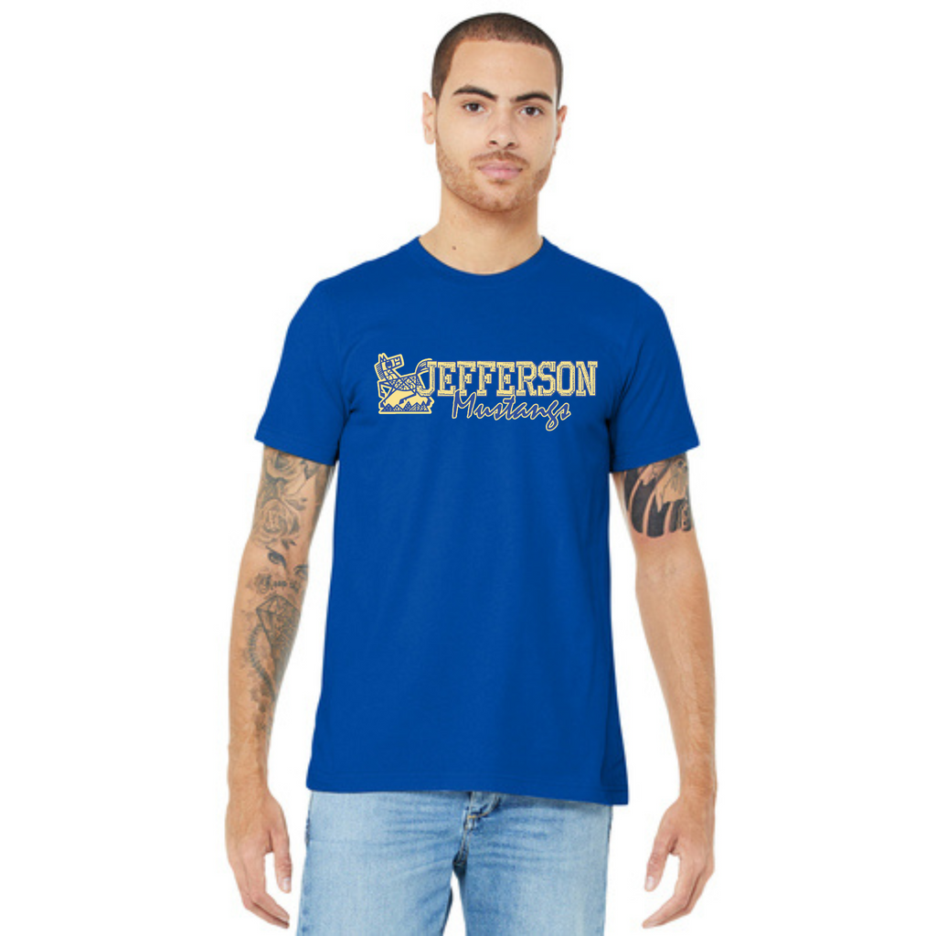 Jefferson Elementary Mustangs BELLA+CANVAS Short Sleeve Tee