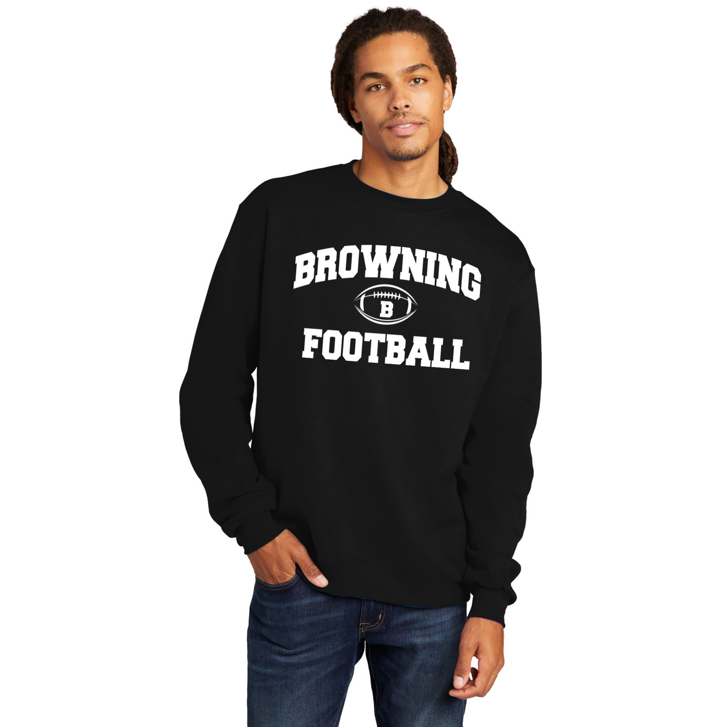 Browning Football Crewneck Sweatshirt