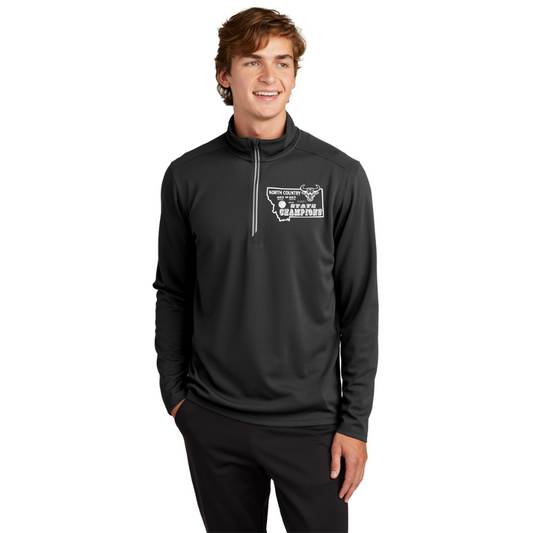 North Country Mavericks Victory Textured 1/4-Zip Pullover - Sport-Tek® Sport-Wick®