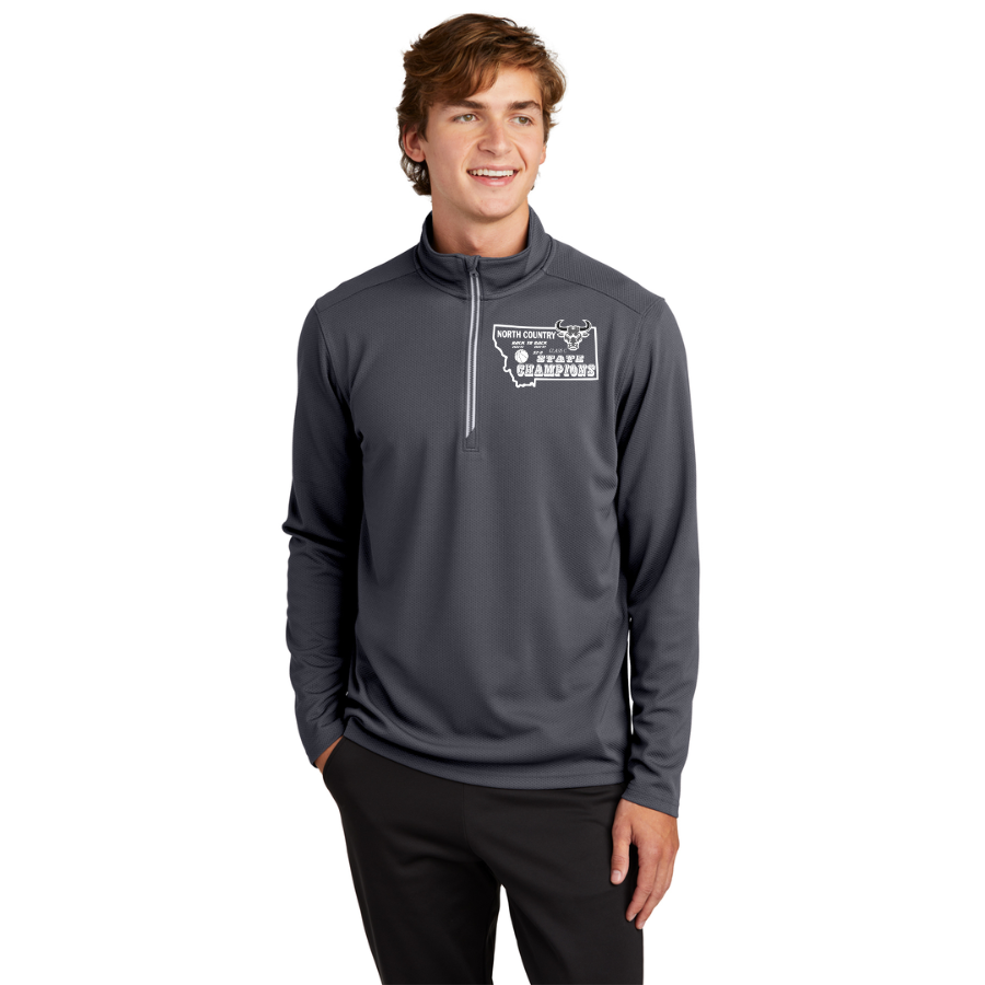 North Country Mavericks Victory Textured 1/4-Zip Pullover - Sport-Tek® Sport-Wick®