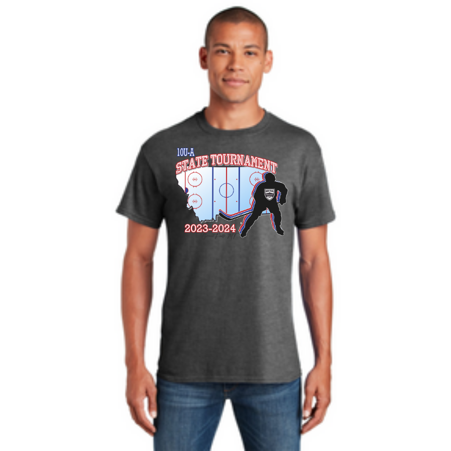GF 10U Hockey Tourney Heather Grey Adult Tshirt