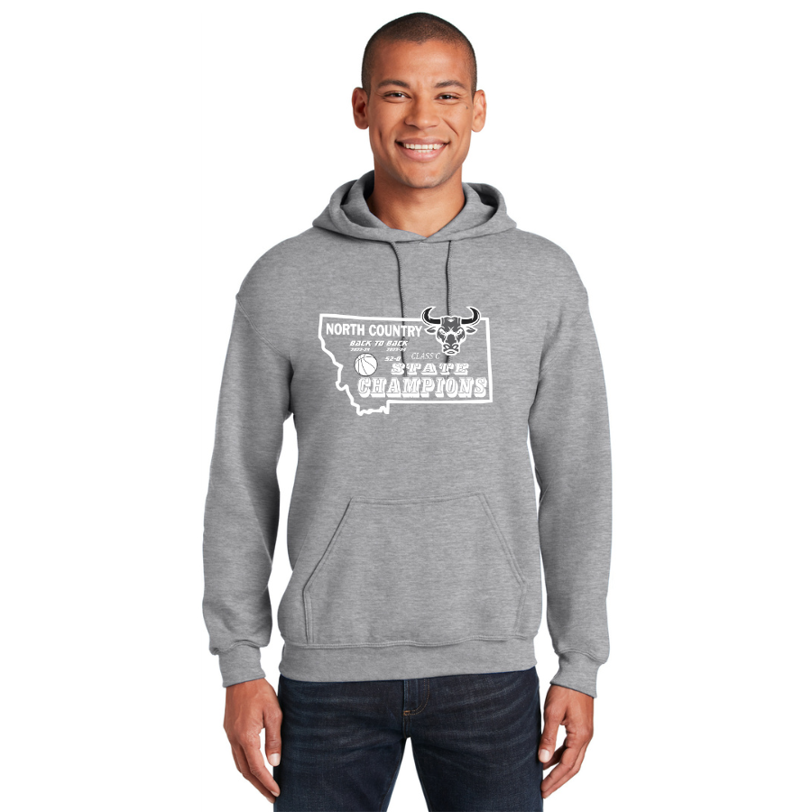 North Country Mavericks Championship Gildan® Heavy Blend™ Hooded Sweatshirt