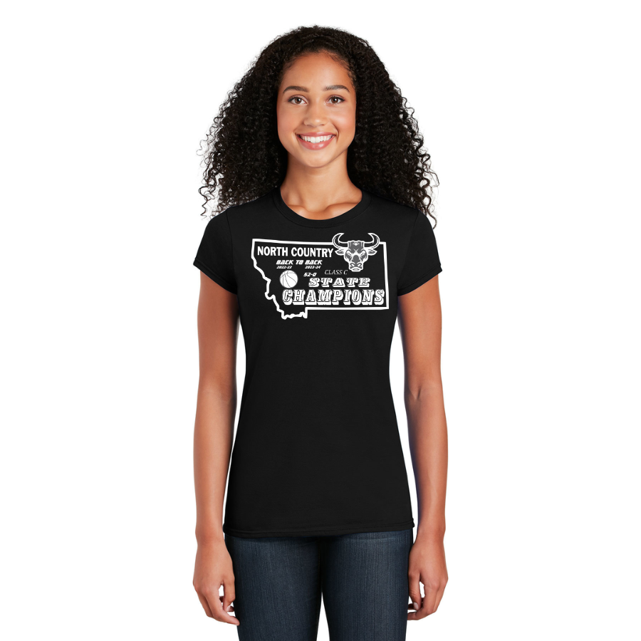 North Country Mavericks Victory Emblem Softstyle® Ladies T-Shirt