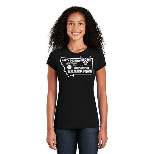 North Country Mavericks Victory Emblem Softstyle® Ladies T-Shirt