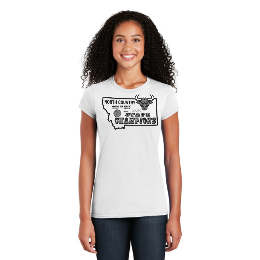 North Country Mavericks Victory Emblem Softstyle® Ladies T-Shirt