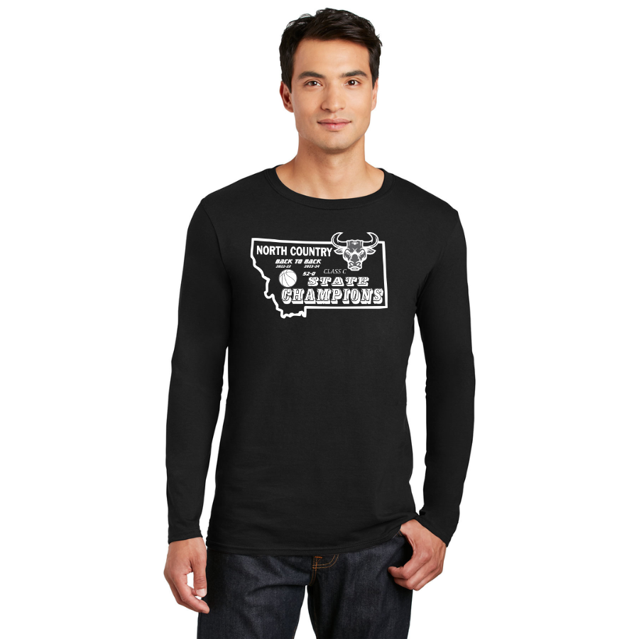 North Country Mavericks Legacy Long Sleeve T-Shirt - Gildan Softstyle®