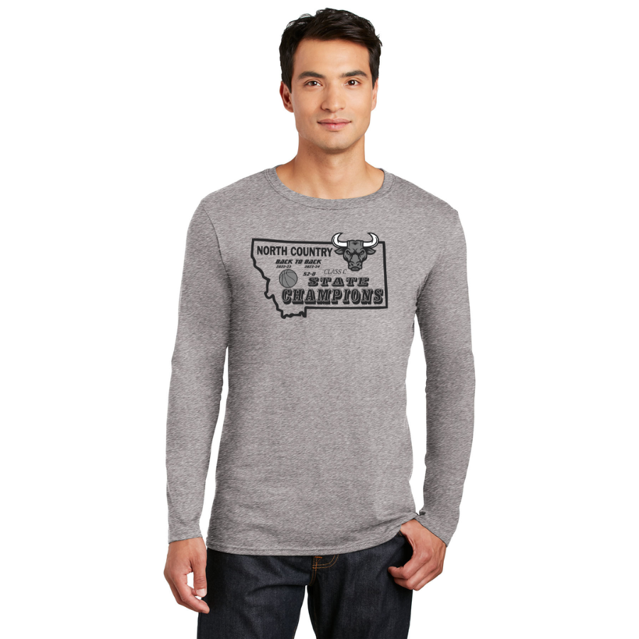 North Country Mavericks Legacy Long Sleeve T-Shirt - Gildan Softstyle®