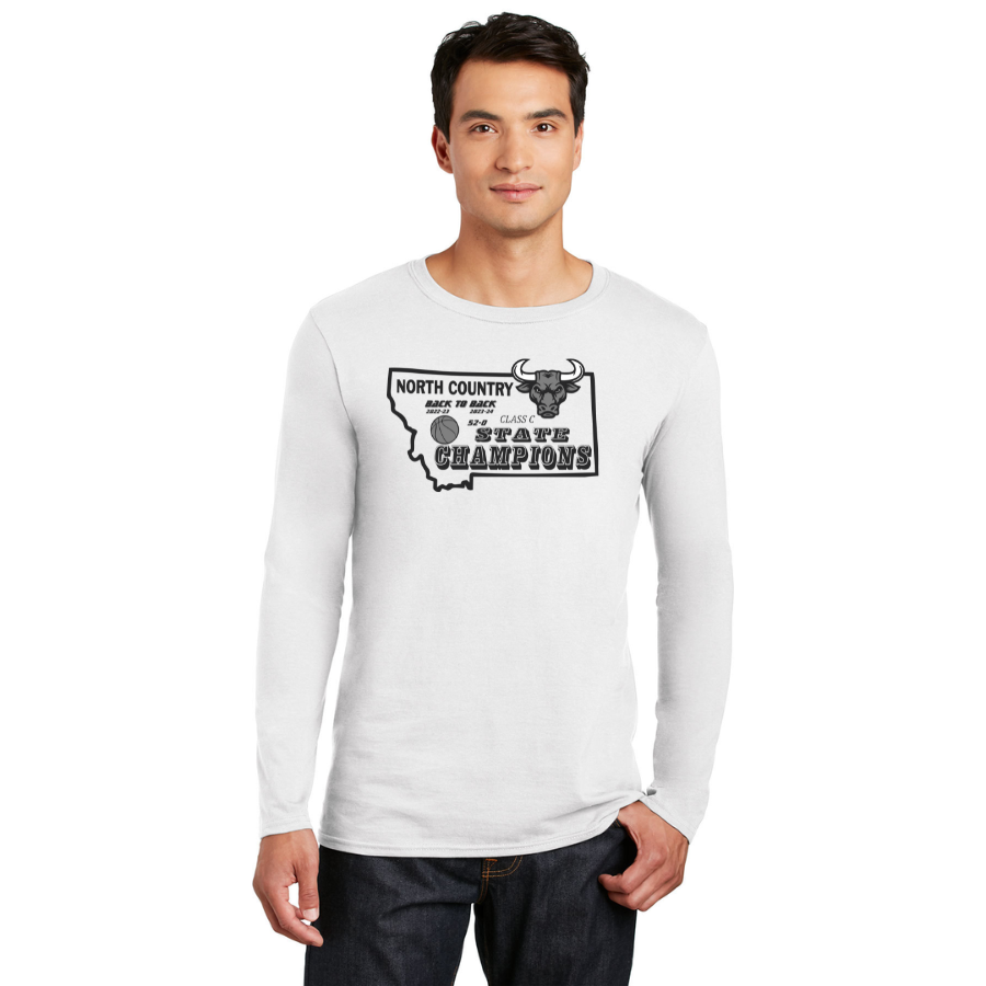 North Country Mavericks Legacy Long Sleeve T-Shirt - Gildan Softstyle®