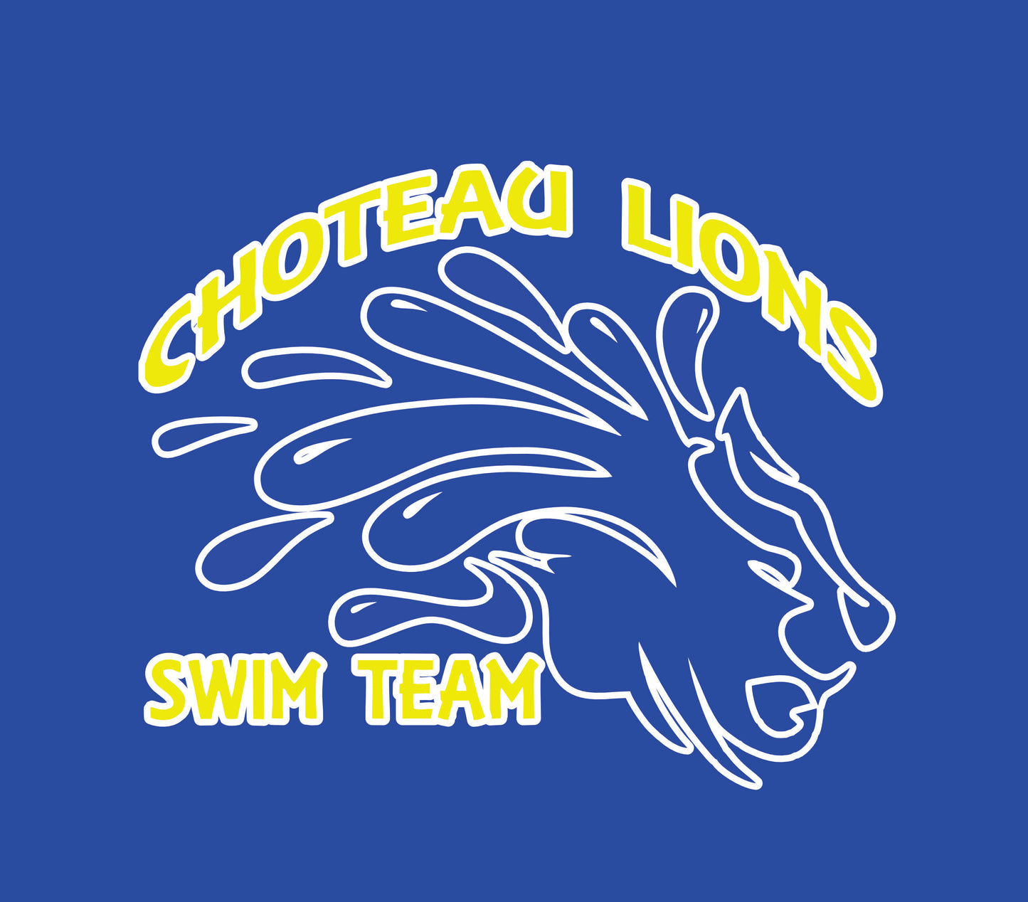 Choteau Lions Swim Team Gildan Hooded Sweatshirt