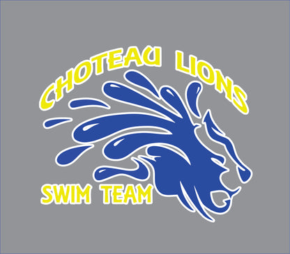 Choteau Lions Swim Team Gildan Hooded Sweatshirt