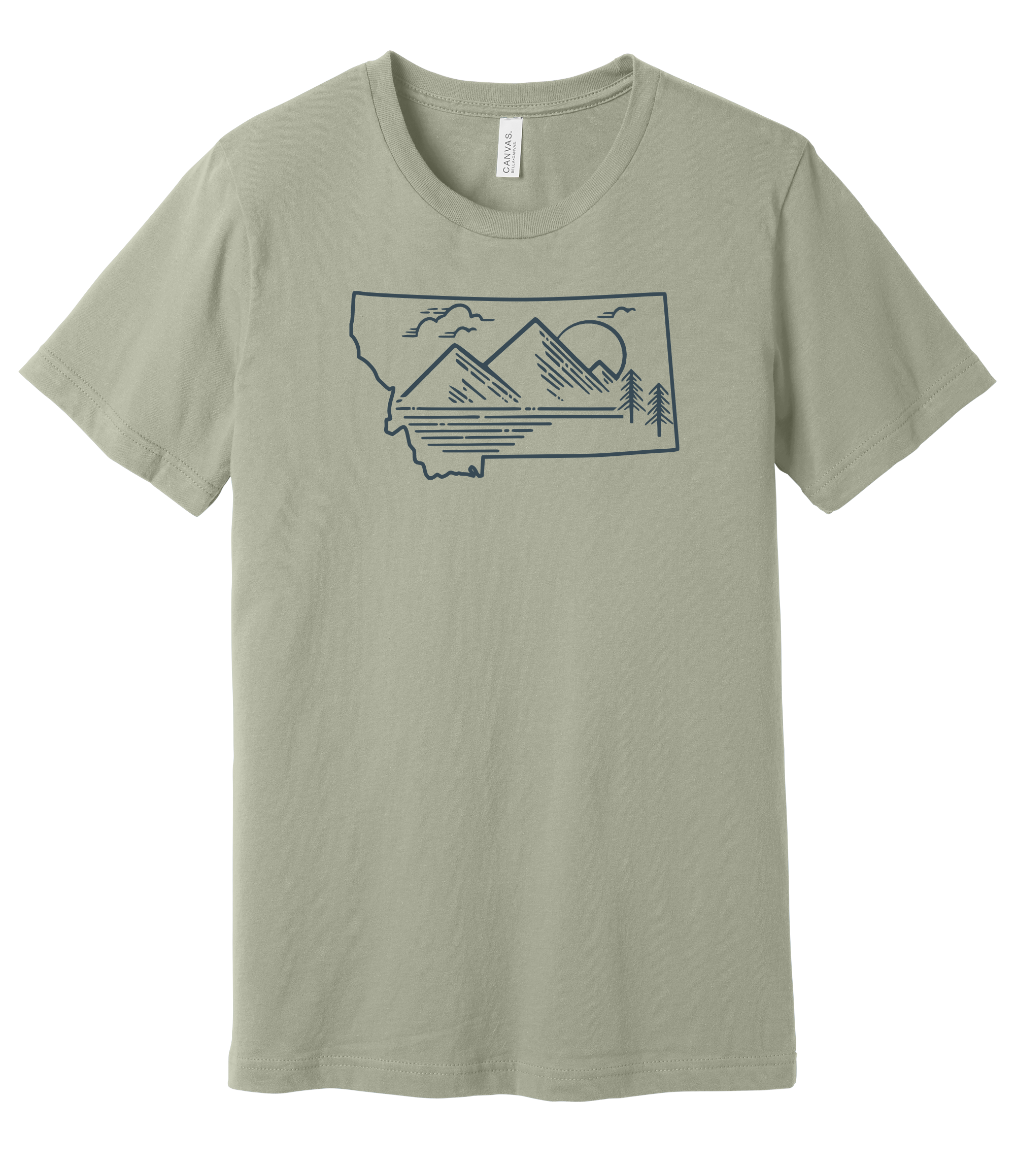 Montana Horizons Tee — Line Art Edition