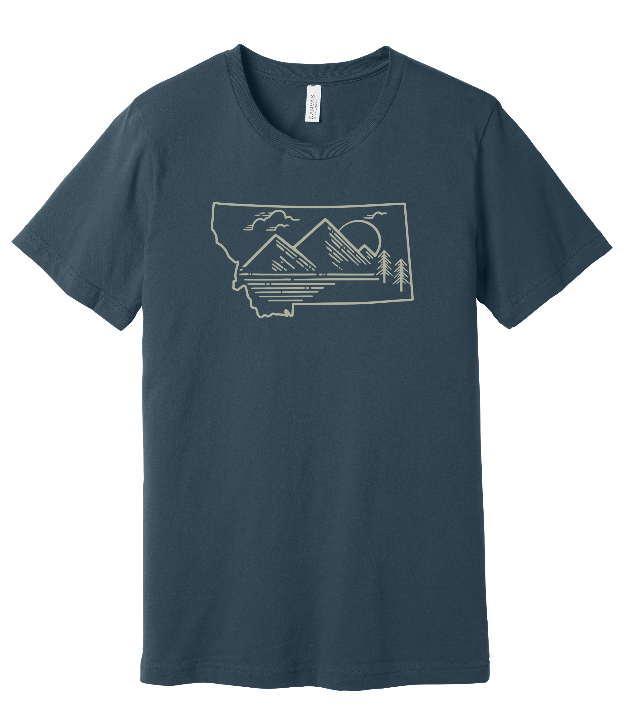 Montana Horizons Tee — Line Art Edition