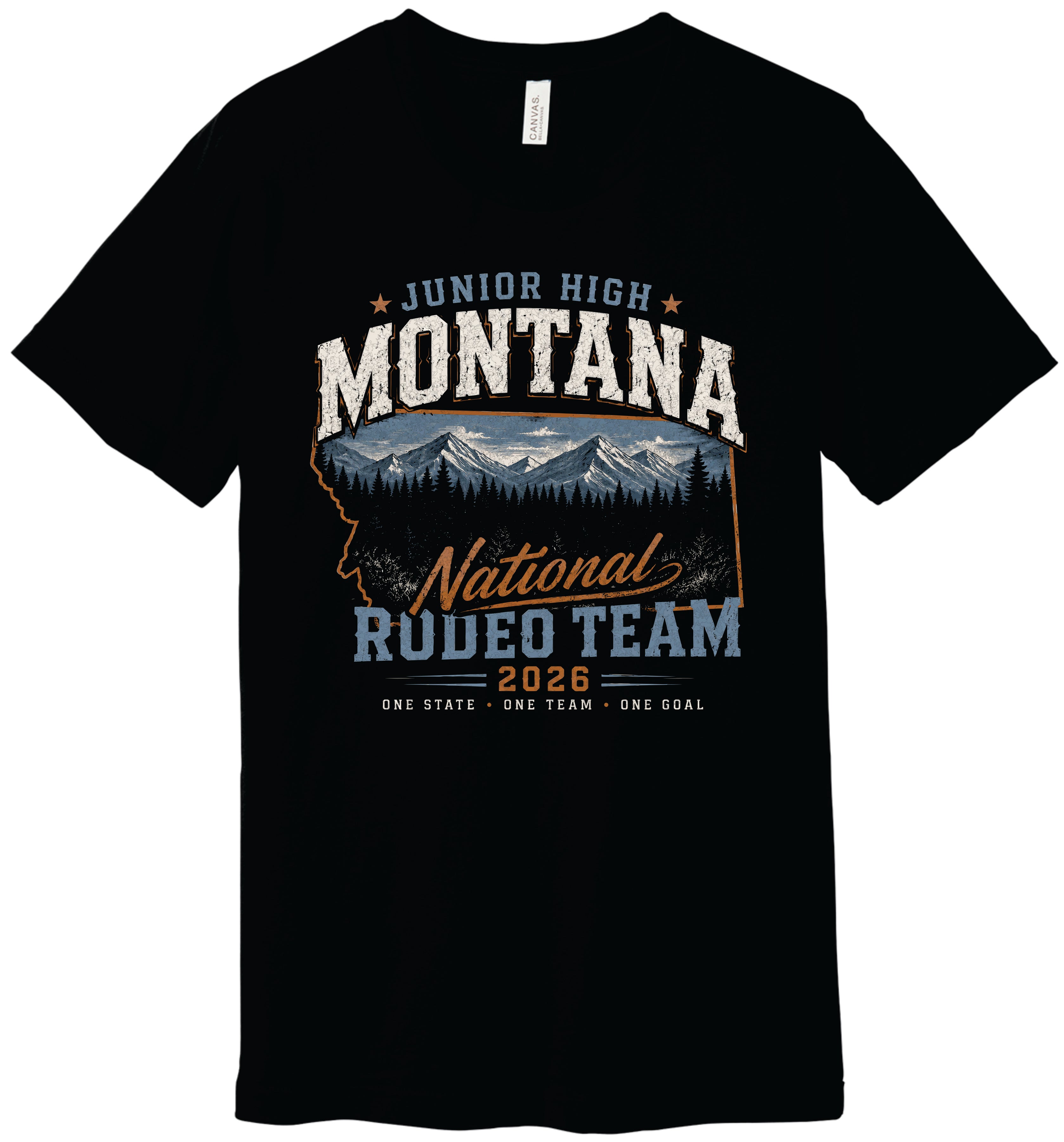 Montana Jr. High National Finals Rodeo Team T-shirt